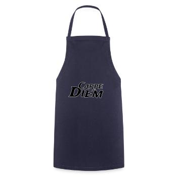 Carpe Diem - Cooking Apron - navy - Front - AI Model Male 185 dark (185cm)