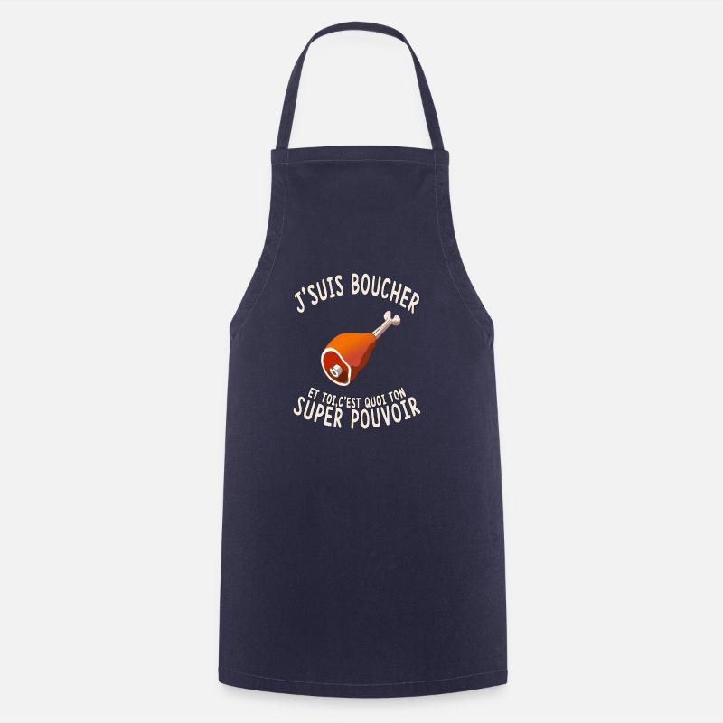 J'SUIS BOUCHER - Tablier de cuisine - marine