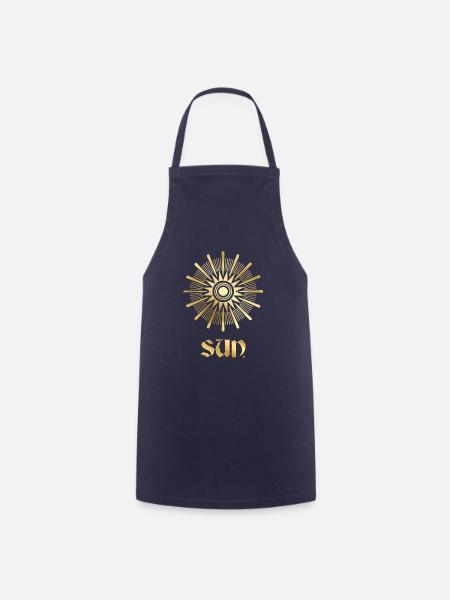 Goldene Sonne wurde Tarot - Kochschürze - Navy