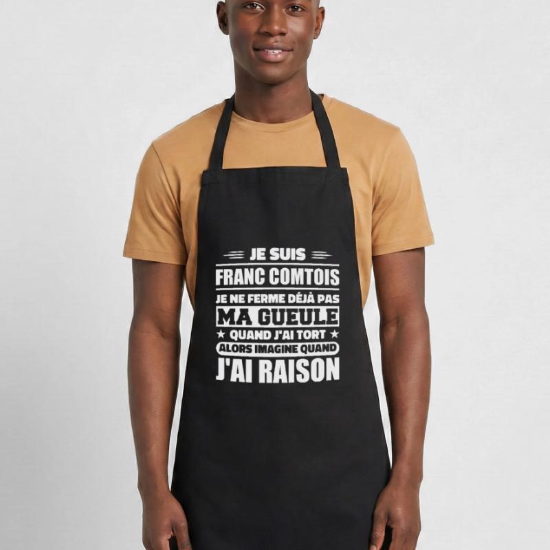 Franc comtois je ferme pas ma gueule franche comté Tablier de cuisine