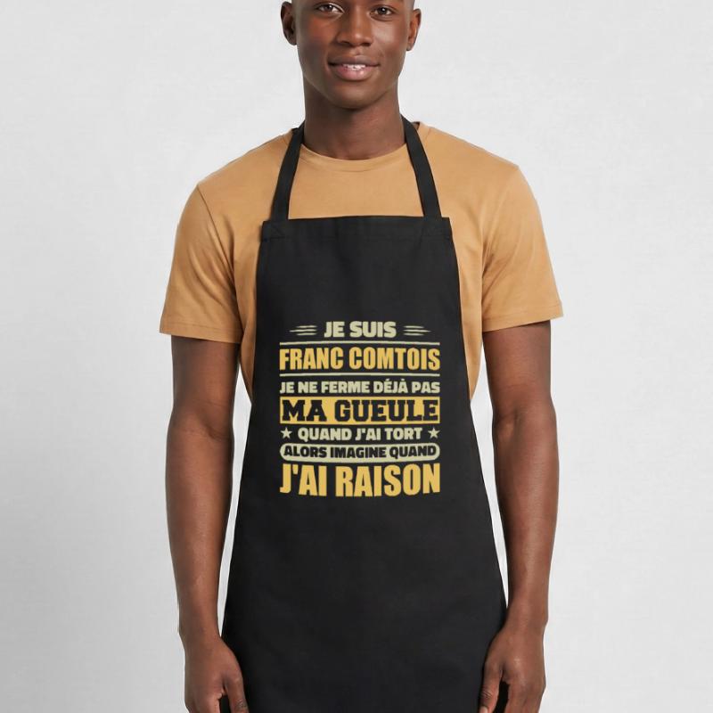 Franc comtois je ferme pas ma gueule franche comté Tablier de cuisine