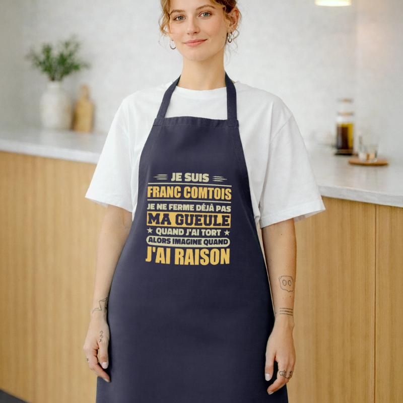 Franc comtois je ferme pas ma gueule franche comté Tablier de cuisine