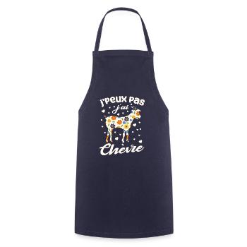 J'peux Pas J'ai Chèvre - Tablier de cuisine - marine - Devant - AI Model Male 185 dark (185cm)