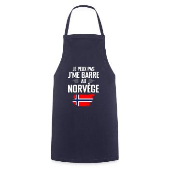 Je Peux Pas J'me Barre Au Norvège - Tablier de cuisine - marine - Devant - AI Model Male 185 dark (185cm)