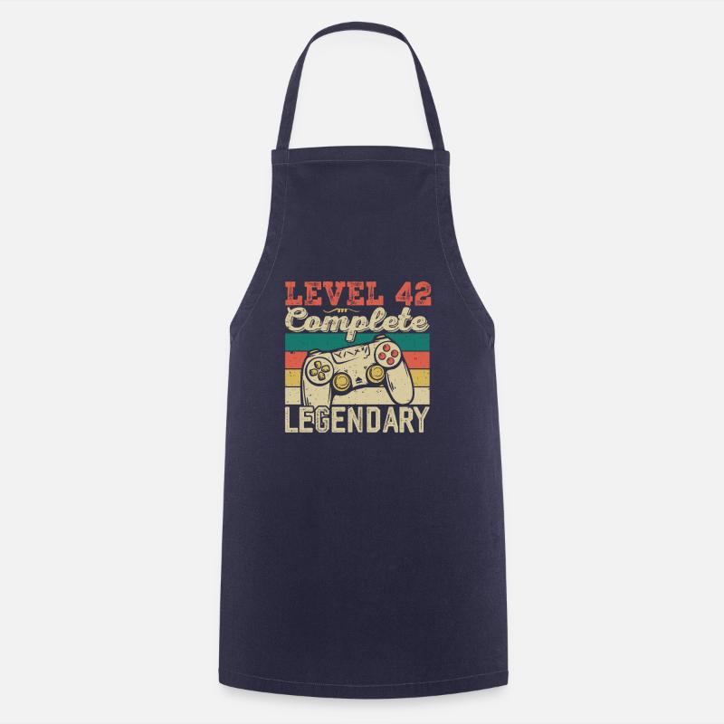 Niveau 42 Complete, Cadeau D'anniversaire 42 Ans - Tablier de cuisine - marine