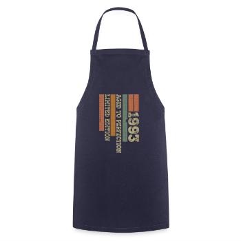 1993 Vintage Retro Birthday Gift Born in 1993 - Cooking Apron - navy - Front - AI Model Male 185 dark (185cm)