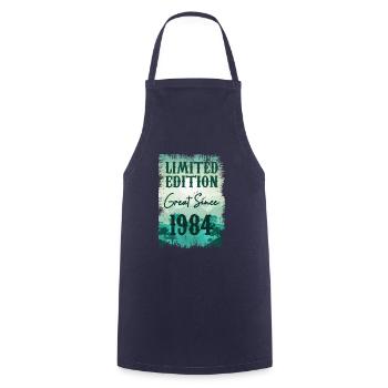 Unique of its kind since 1984 - Cooking Apron - navy - Front - AI Model Male 185 dark (185cm)