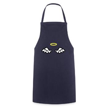 Ailes d'ange - Tablier de cuisine - marine - Devant - AI Model Male 185 dark (185cm)