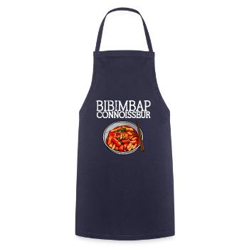 bibimbap rice asian korean culture gerischt kitchen - Cooking Apron - navy - Front - AI Model Male 185 dark (185cm)