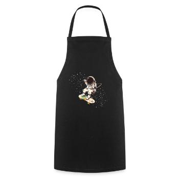 astronaut,skateboard,stars,skater,comic,illu - Cooking Apron - black - Front - AI Model Male 185 dark (185cm)