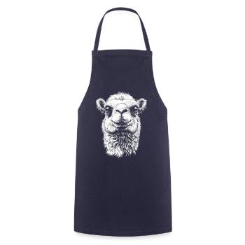 Camel Portrait Dromedary Bactrian Animals Animal - Cooking Apron - navy - Front - AI Model Male 185 dark (185cm)