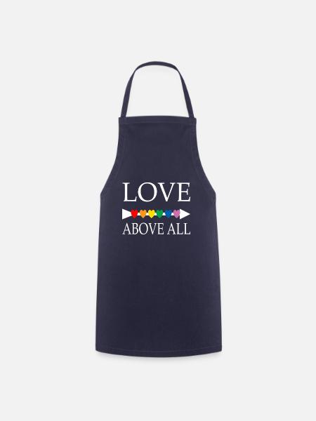 Liebe über alles - Kochschürze - Navy