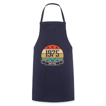 1975 Vintage Geburtstag Retro Classic - Kochschürze - Navy - Vorne - AI Model Male 185 dark (185cm)