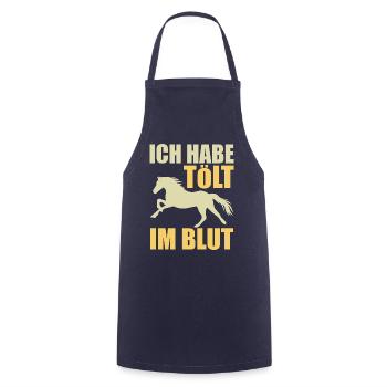 Isländer Islandpferd Islandpferde Geschenk - Kochschürze - Navy - Vorne - AI Model Male 185 dark (185cm)