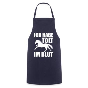 Isländer Islandpferd Islandpferde Geschenk - Kochschürze - Navy - Vorne - AI Model Male 185 dark (185cm)