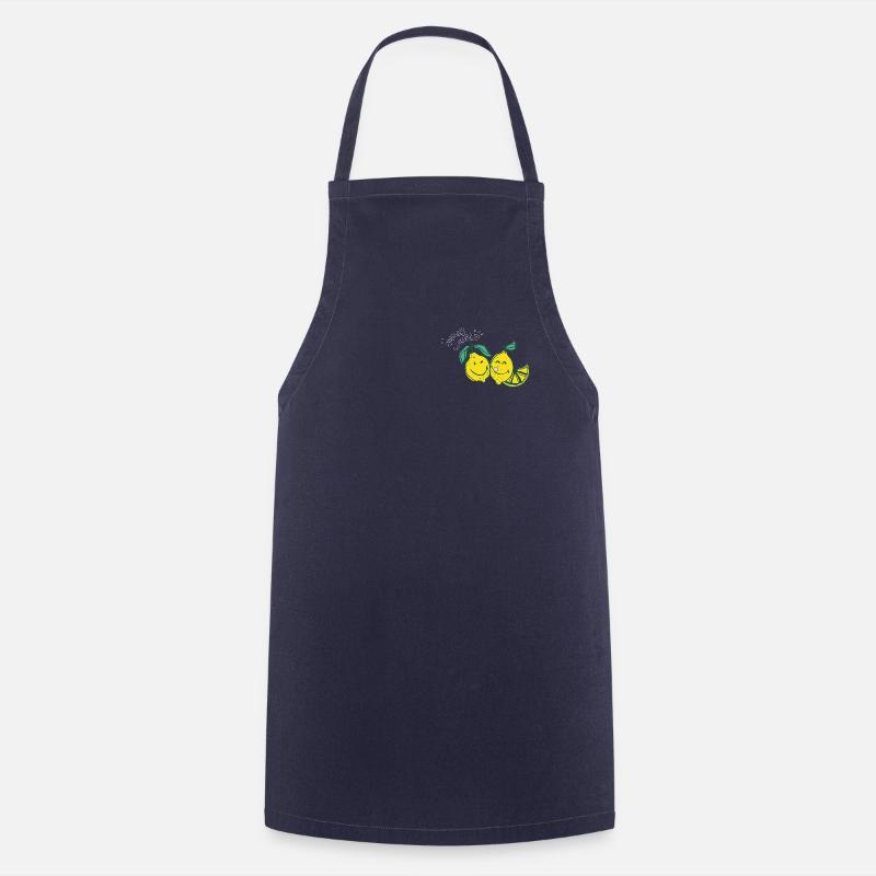 SmileyWorld Smiling Lemons - Cooking Apron - navy