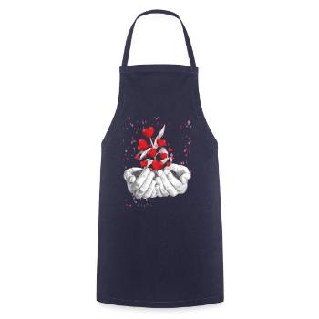 PLANT D'AMOUR - Tablier de cuisine - marine - Devant - AI Model Male 185 dark (185cm)