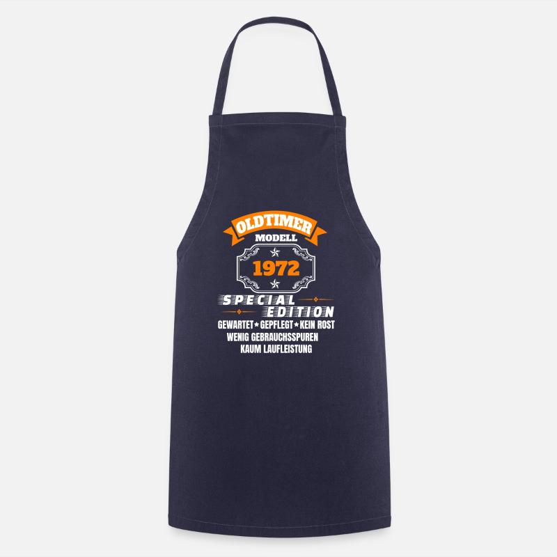Oldtimer Modell 1972 - Kochschürze - Navy