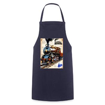 Train #2 - Cooking Apron - navy - Front - AI Model Male 185 dark (185cm)