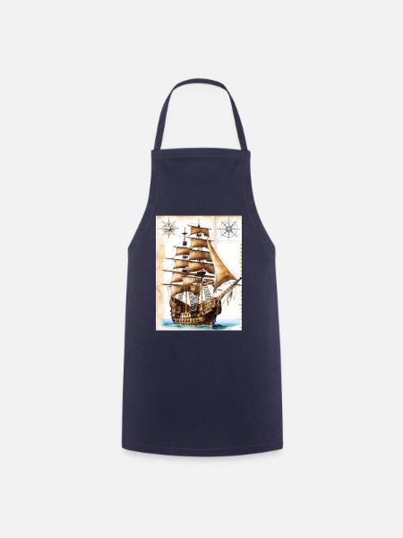 Piratenschiff #1 - Kochschürze - Navy