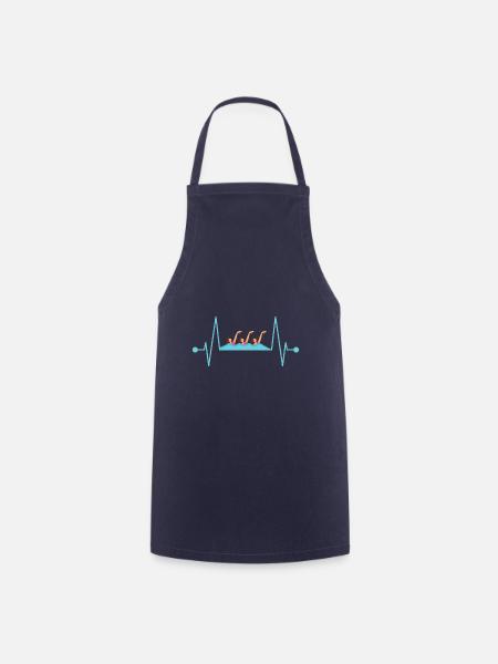 Synchronschwimmen Herzschlag - Kochschürze - Navy