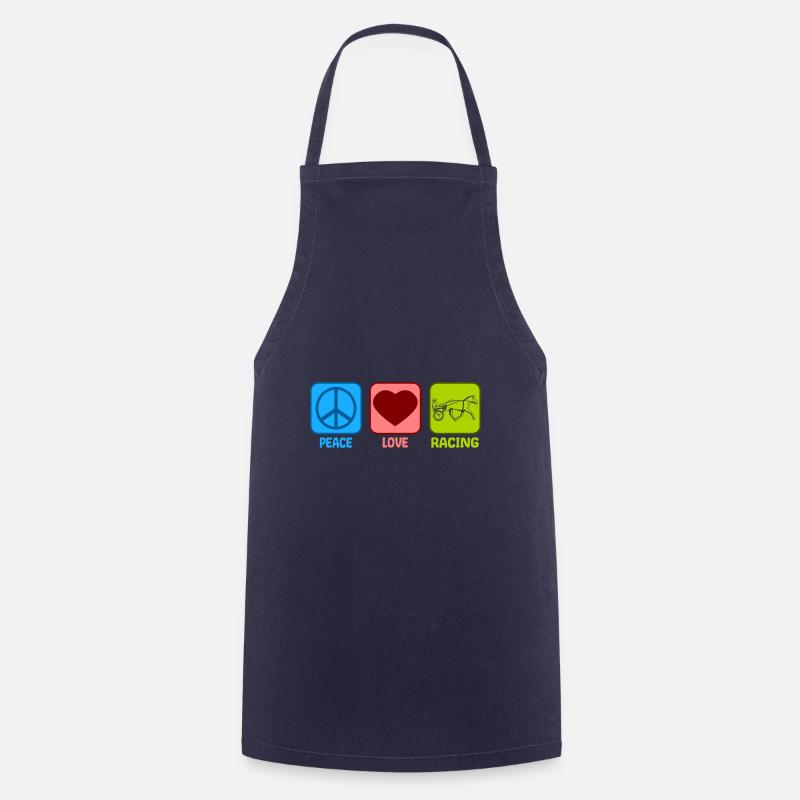 Harnais Racing Peace Love - Tablier de cuisine - marine