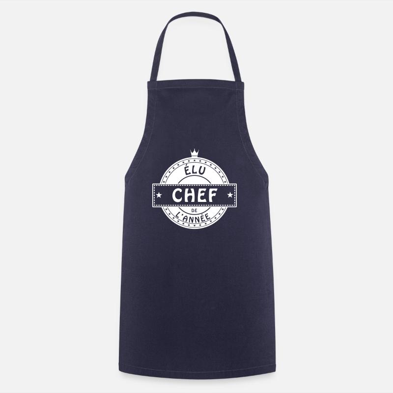 elu chef patron responsable cuisinier - Tablier de cuisine - marine