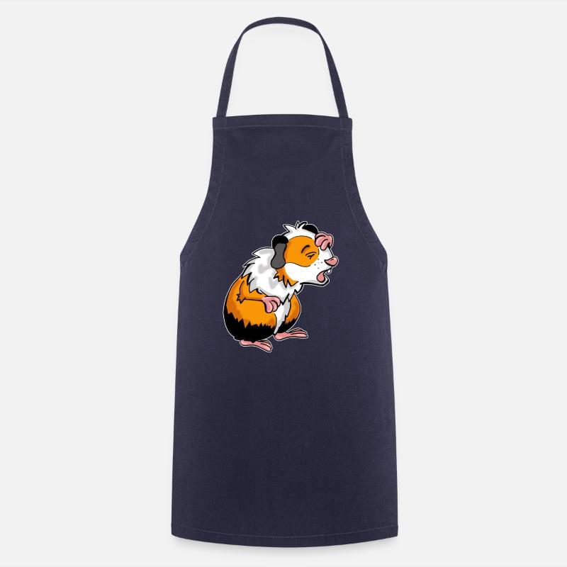 Guinea pig guinea pig comic - Cooking Apron - navy