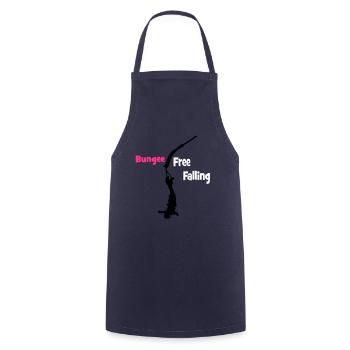 Bungee Fall - Cooking Apron - navy - Front - AI Model Male 185 dark (185cm)