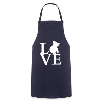 Love Koala Bear - Cooking Apron - navy - Front - AI Model Male 185 dark (185cm)