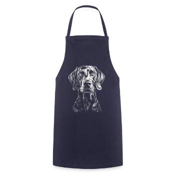 Weimaraner Portrait Hunting Dog Hunting Dogs Dogs - Cooking Apron - navy - Front - AI Model Male 185 dark (185cm)