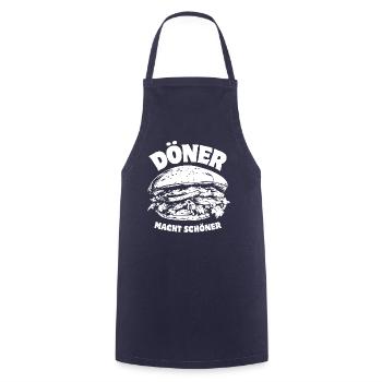 Döner macht schöner - Döner Kebab - Spruch - Kochschürze - Navy - Vorne - AI Model Male 185 dark (185cm)