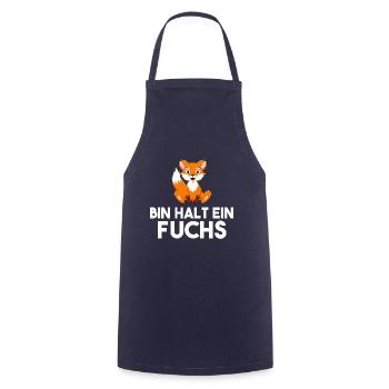 Bin Halt Ein Fuchs - Kochschürze - Navy - Vorne - AI Model Male 185 dark (185cm)