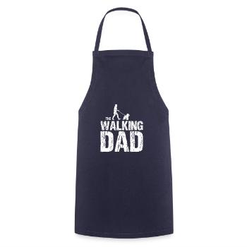 Bichon Frize The Walking Dad for dog owners - Cooking Apron - navy - Front - AI Model Male 185 dark (185cm)