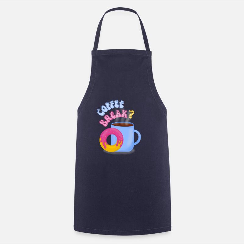 Pause-café? - Tablier de cuisine - marine