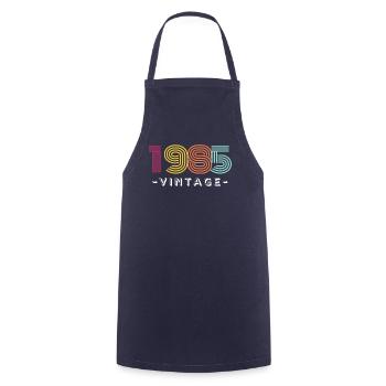 1985 VINTAGE - Tablier de cuisine - marine - Devant - AI Model Male 185 dark (185cm)
