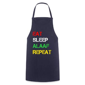 Eat Sleep Alaaf Repeat | Karneval Köln Feiern - Kochschürze - Navy - Vorne - AI Model Male 185 dark (185cm)