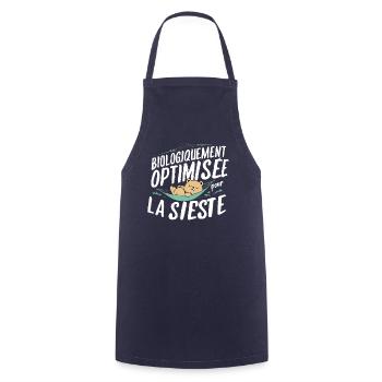 Biologiquement optimisé pour la sieste - Femme - Tablier de cuisine - marine - Devant - AI Model Male 185 dark (185cm)