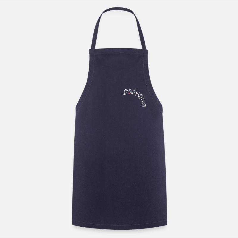 An opening on Japan in small - Cooking Apron - navy