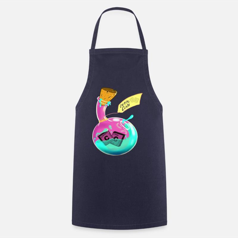 Affrontement chimique - Tablier de cuisine - marine