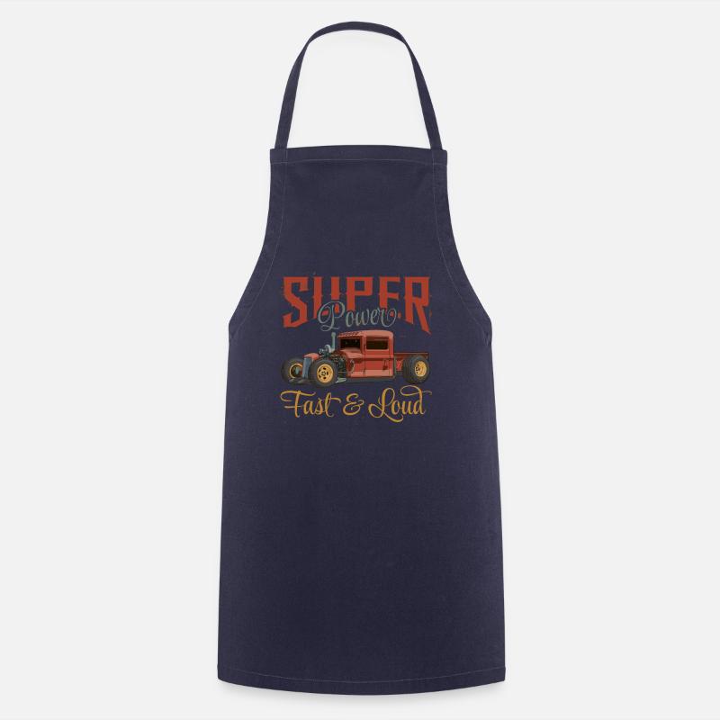 Super Fast & Loud - Cooking Apron - navy