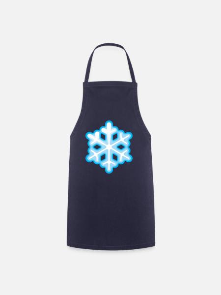 Smiley Snowflake - Kochschürze - Navy