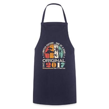 Legendary since 2017 Born Vintage Birthday - Cooking Apron - navy - Front - AI Model Male 185 dark (185cm)