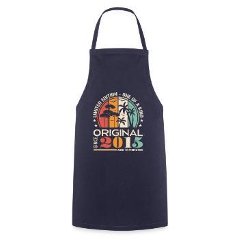 Legendary Since 2015 Born Vintage Birthday - Cooking Apron - navy - Front - AI Model Male 185 dark (185cm)