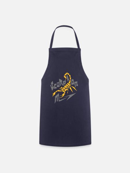 Stilisierter Skorpion - Kochschürze - Navy