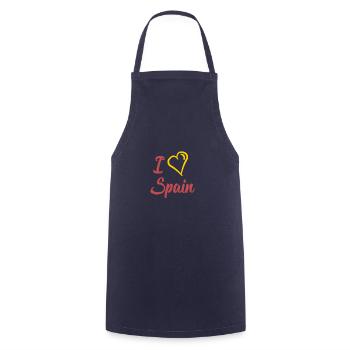 i love spain - Kochschürze - Navy - Vorne - AI Model Male 185 dark (185cm)