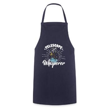 Space Stars Planets Telescope Astronomy - Cooking Apron - navy - Front - AI Model Male 185 dark (185cm)