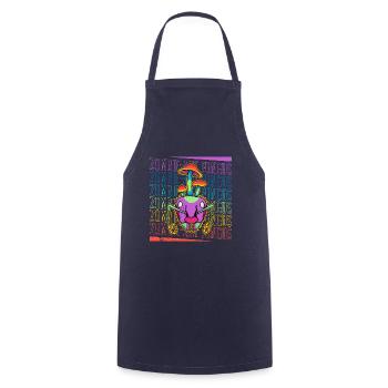 Mushrooms Mycology Ant Zombie Biology Student - Cooking Apron - navy - Front - AI Model Male 185 dark (185cm)