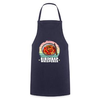 Bibimbap Rice Gerischt Korean Cuisine Saying - Cooking Apron - navy - Front - AI Model Male 185 dark (185cm)