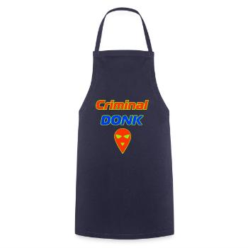 criminal donk - Cooking Apron - navy - Front - AI Model Male 185 dark (185cm)